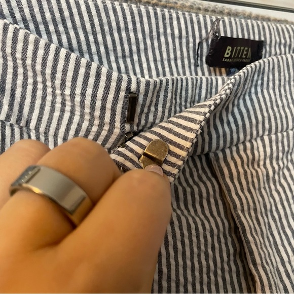 Bitten Blue and White Pants size 8 - Picture 3 of 6